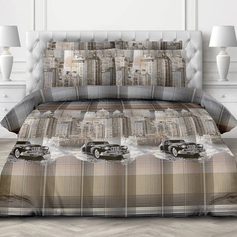 КПБ перкаль "ХБК" "Дон Карлионе" р. Евро рис. 6642-1