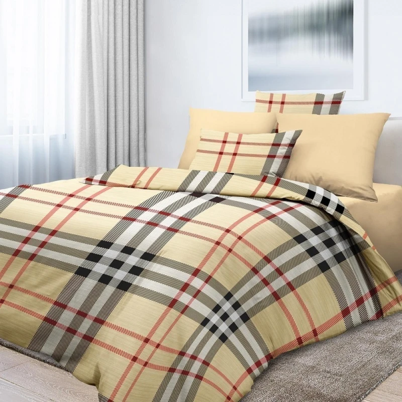 КПБ перкаль "ХБК" "Трендарт" р. Евро рис. 6666-1