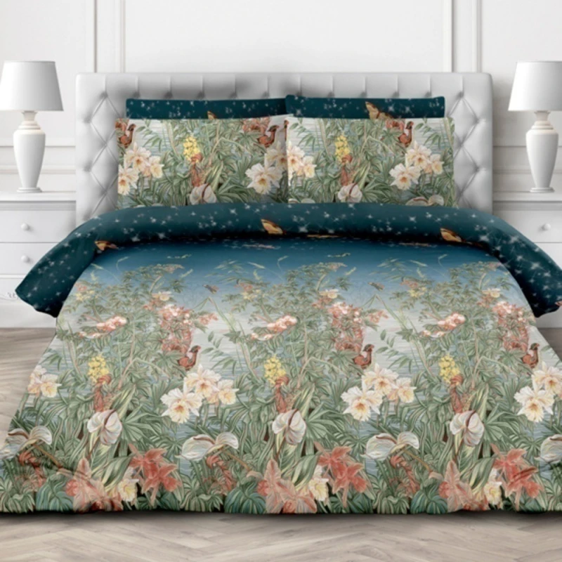 КПБ перкаль "ХБК" "Таинственный лес" р. Семейный рис. 6501-1