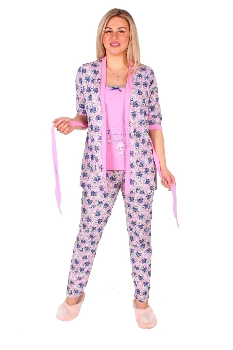 Комплект женский 3-145б (розовый)