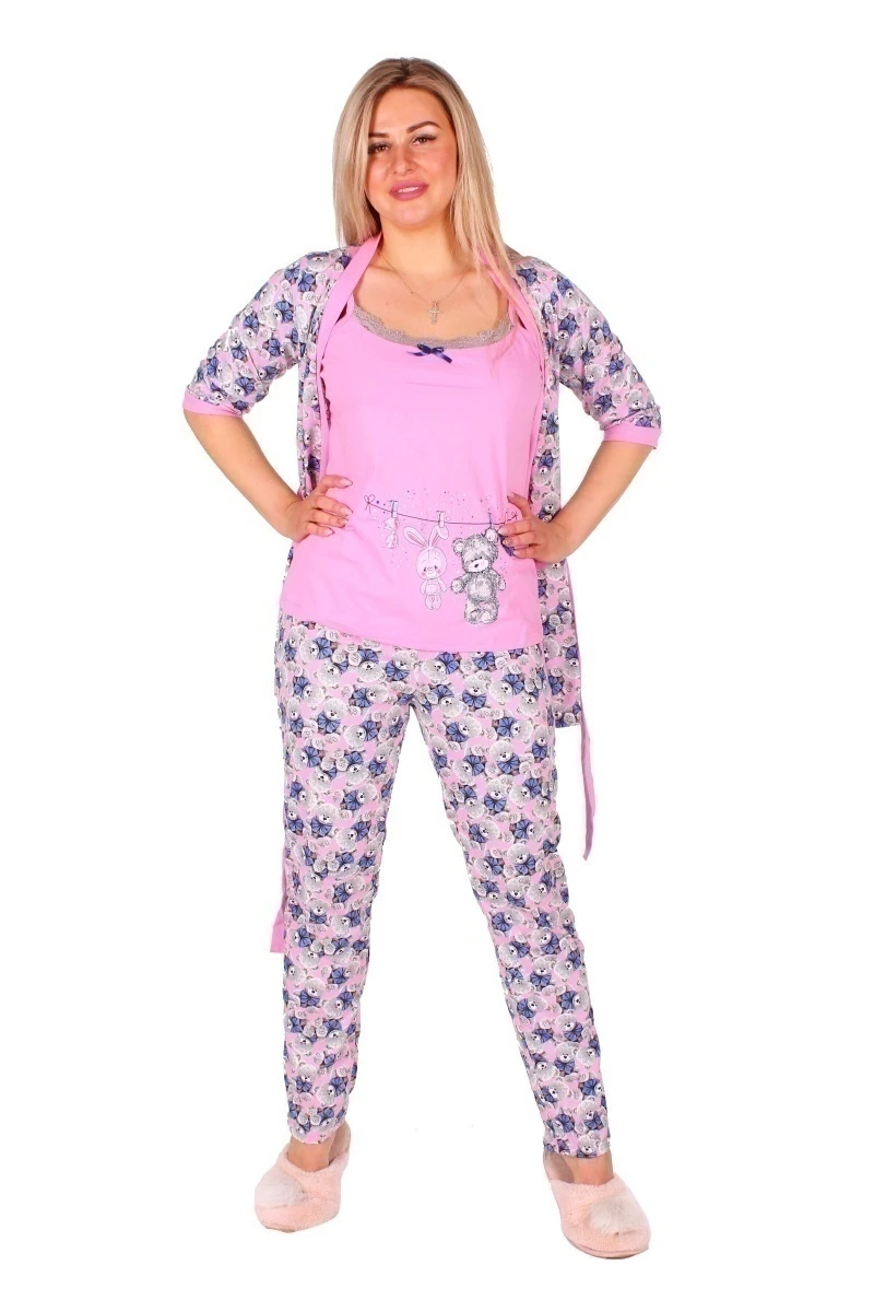 Комплект женский 3-145б (розовый)