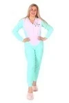 Пижама женская 1-36 Кигуруми (ментол)