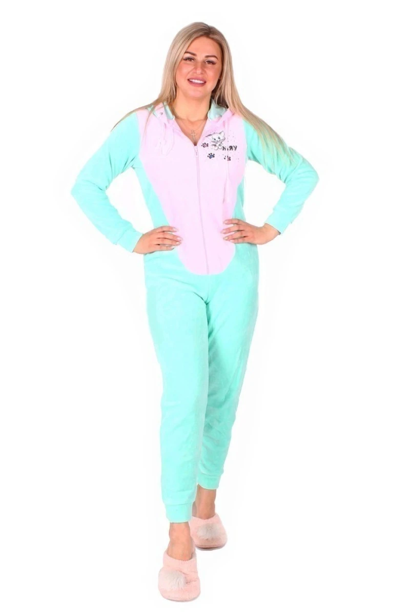 Пижама женская 1-36 Кигуруми (ментол)