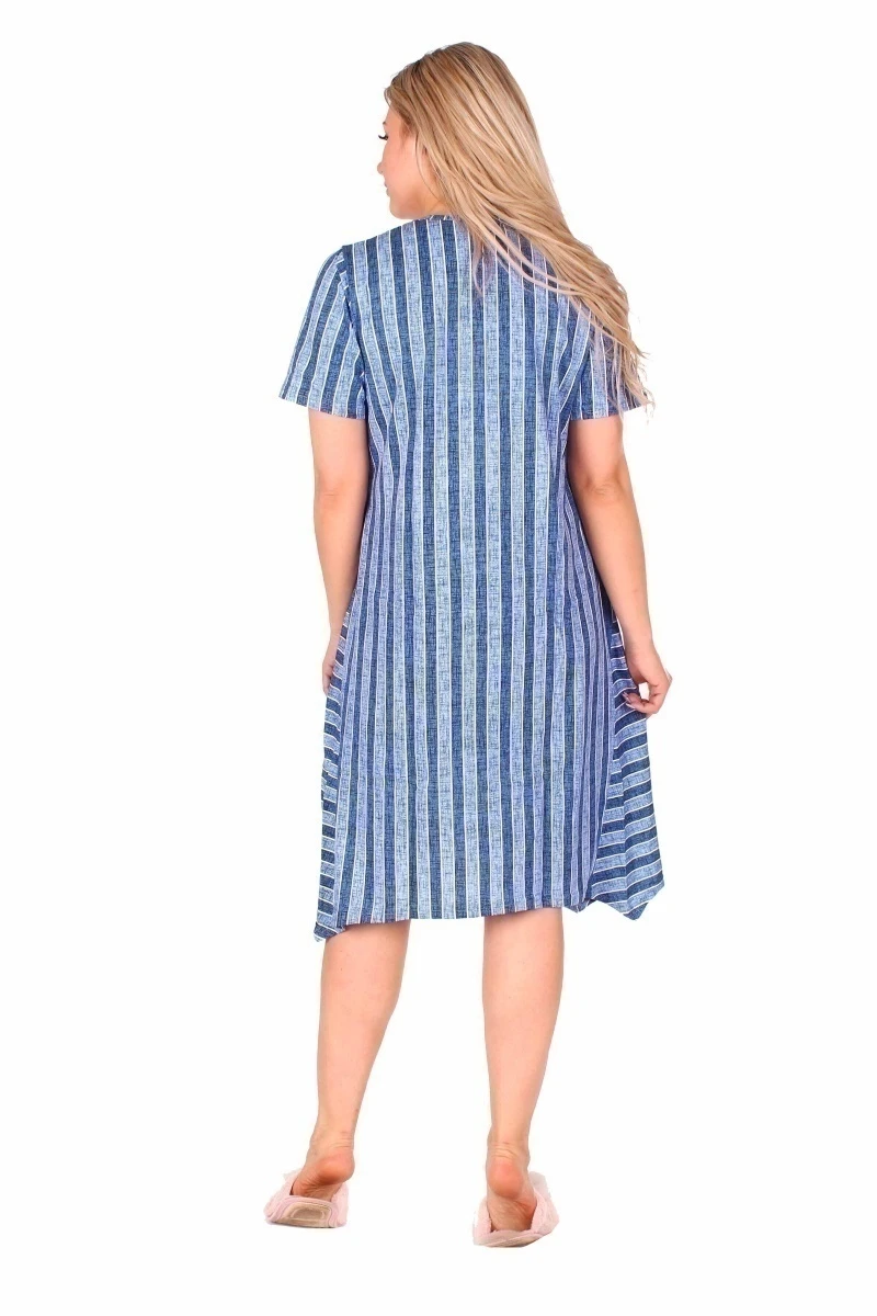 Платье женское 4-55 (голубой)