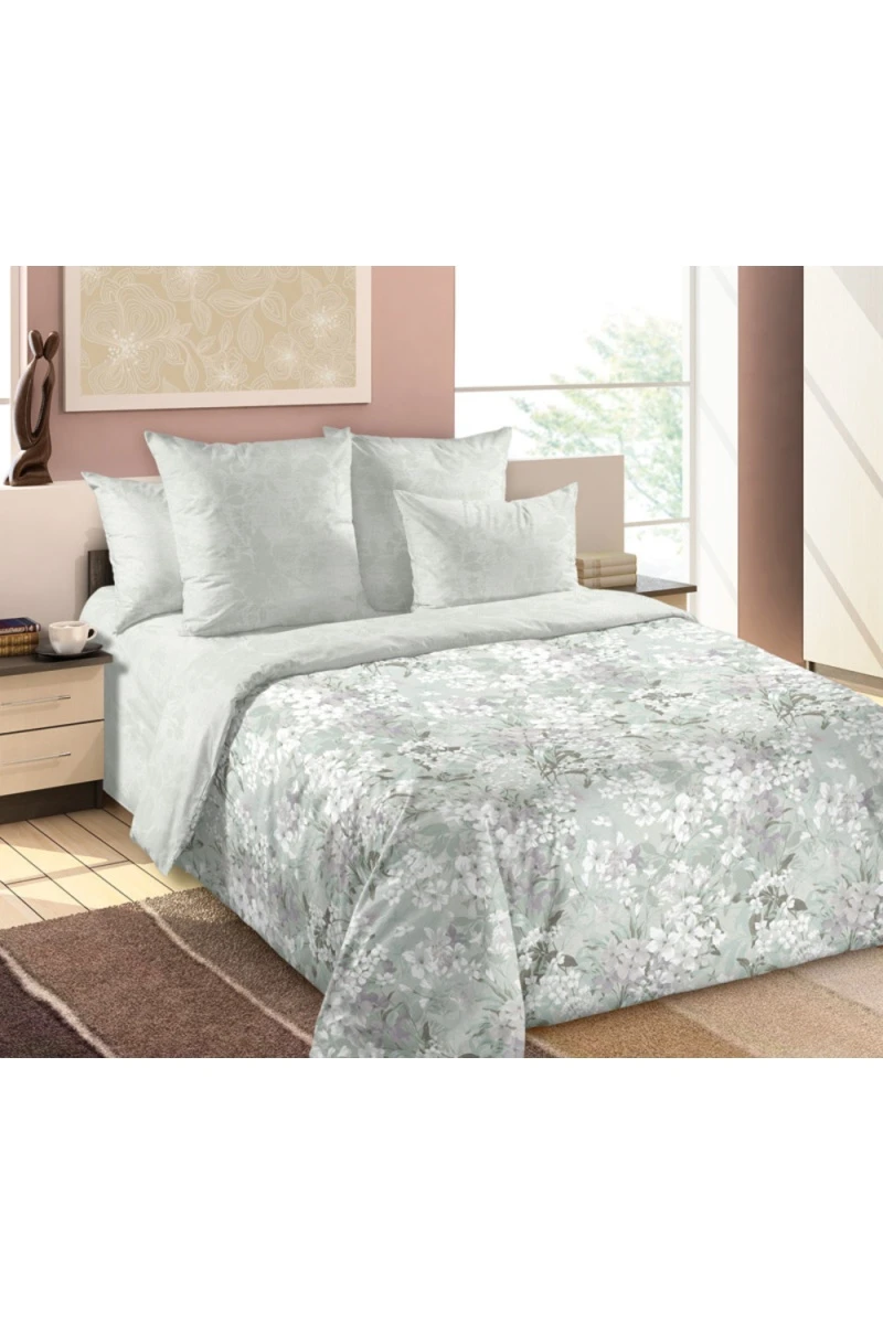 Пододеяльник "ТД" перкаль "Любование 1" арт. 207101 зеленый тип 1