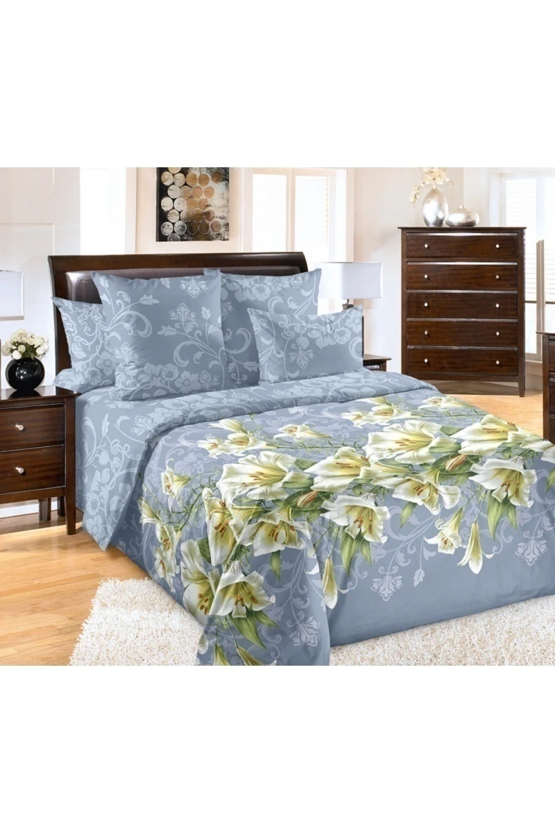 Простыня "ТД" перкаль "Лилия 1" арт. 201961 тип 2