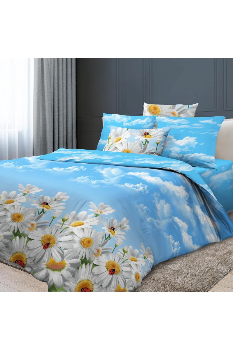 Пододеяльник бязь Премиум ГОСТ "ХБК" 140г/м "ГОСТ-Воздушные ромашки" арт. 11733-1