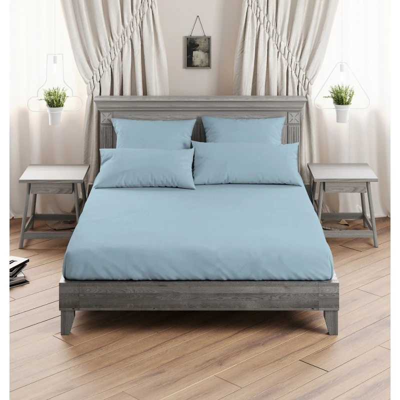 КПБ "ГОС" поплин "Серо-голубой" р. Евро арт. 38003