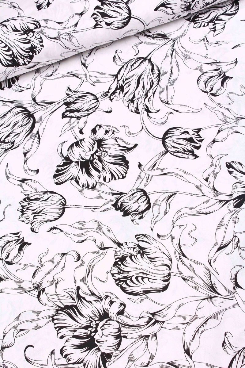 Ткань перкаль "ТД" 110г/м2, 220см "Каприччио 1" арт. 200451 черный тип 2