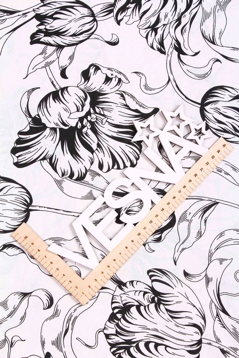 Ткань перкаль "ТД" 110г/м2, 220см "Каприччио 1" арт. 200451 черный тип 2