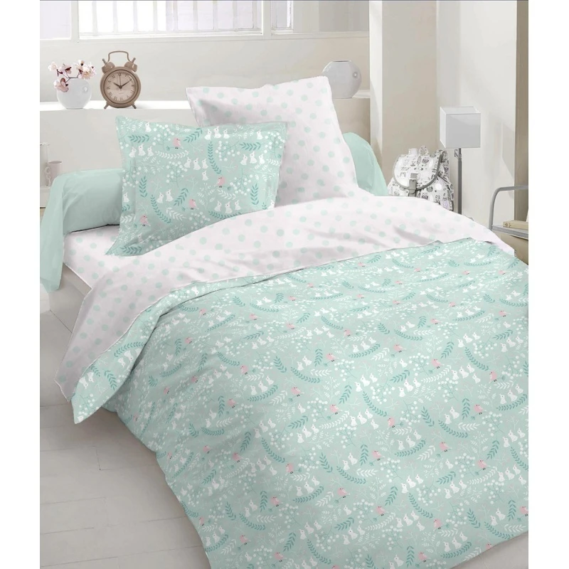 КПБ яселька с прост. на рез. "ГОС" бязь "Маленькие зайчики" ком. рис. 7260-1