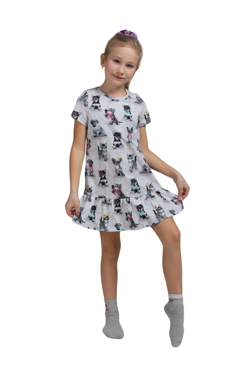 Платье "ПлД-29" кошки, трикотаж