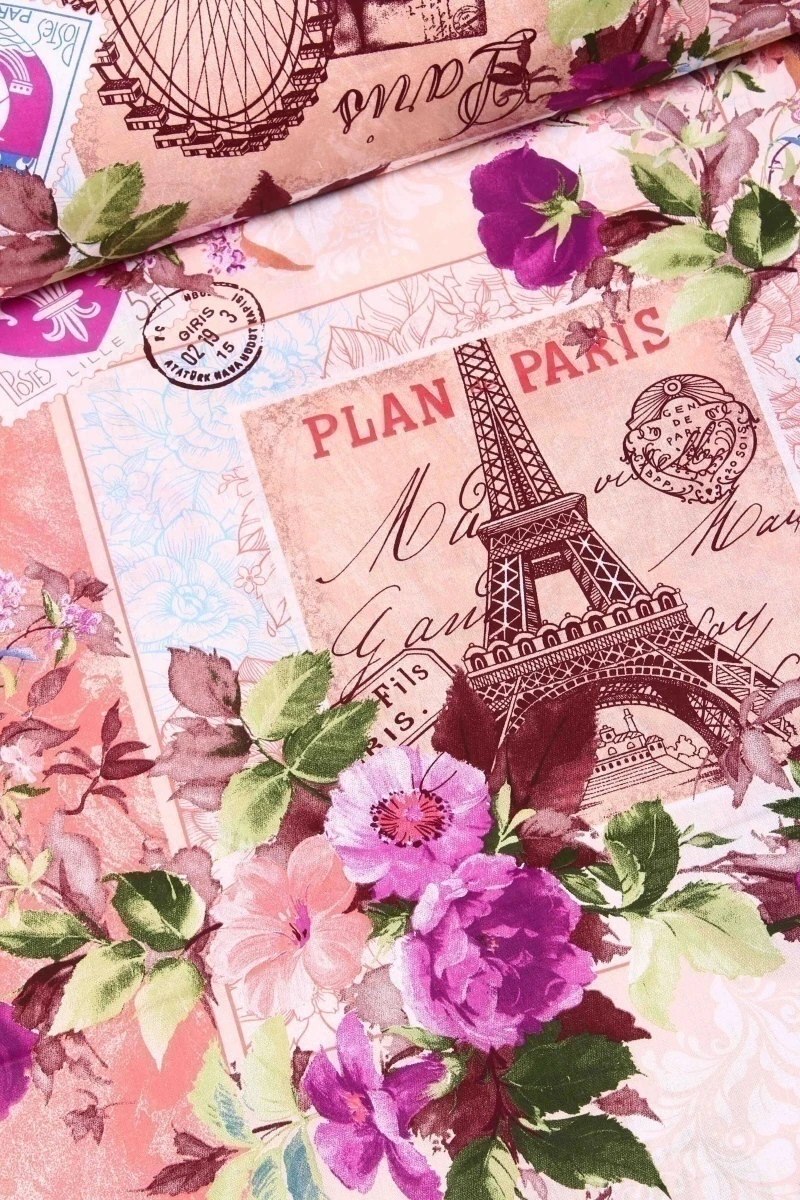 Ткань бязь "ТД" 120г/м2, 150см "Париж 1" арт. 192451