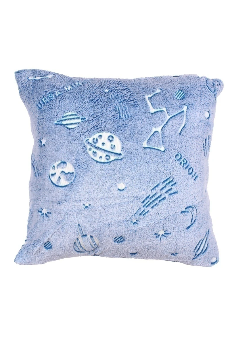 Наволочка плюш велюр на молнии неон 002-PBN