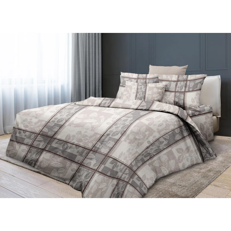 КПБ бельевое полотно "ХБК" 142г/м "Моррис" р. 2.0 сп. Евро арт. 6764-1