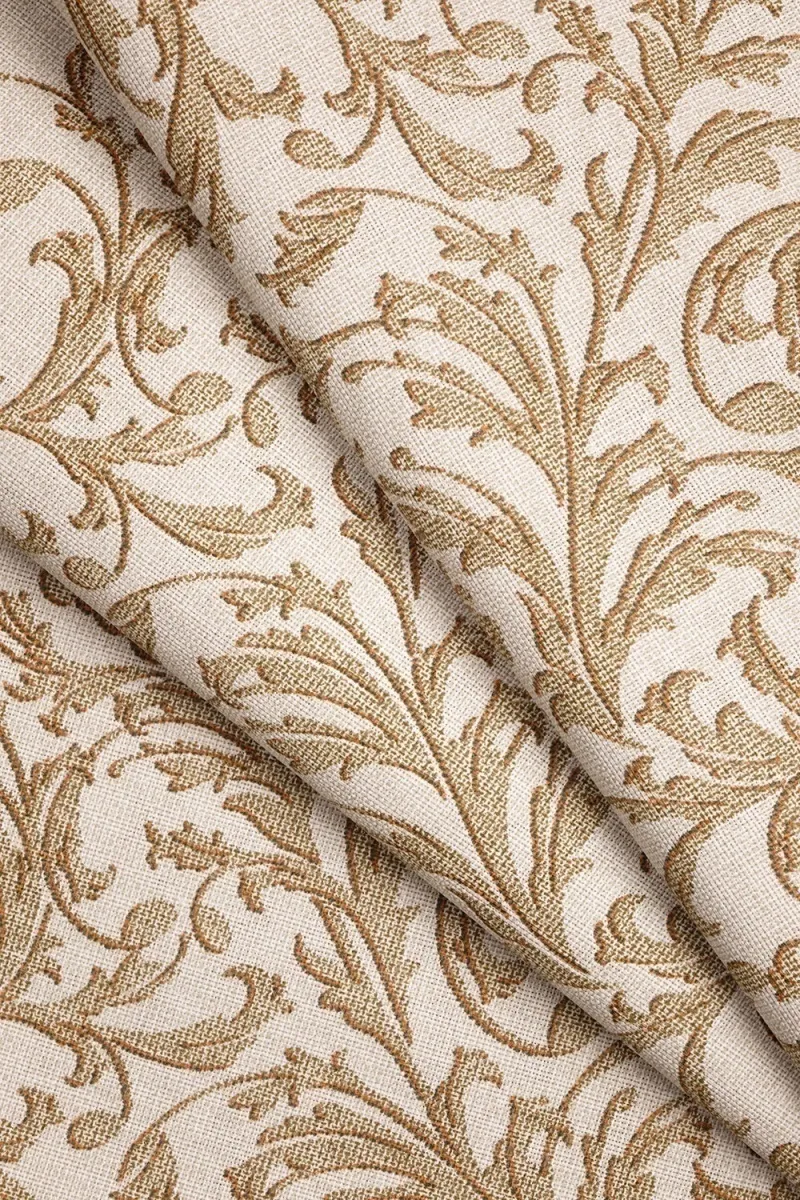 Комплект штор из рогожки "Диз" Вензель (бронза)