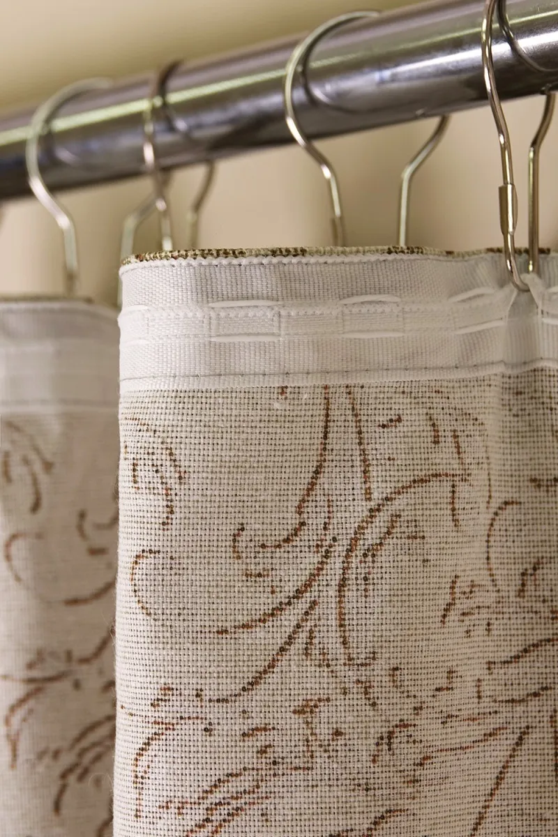 Комплект штор из рогожки "Диз" Вензель (бронза)