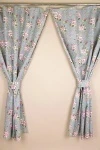 Комплект штор из рогожки "Диз" Цвет вишни (серо-голубой)