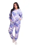 Костюм с модным принтом тай-дай - the Storm - 608 - сирень
