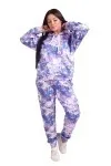 Костюм с модным принтом тай-дай - the Storm - 608 - сирень