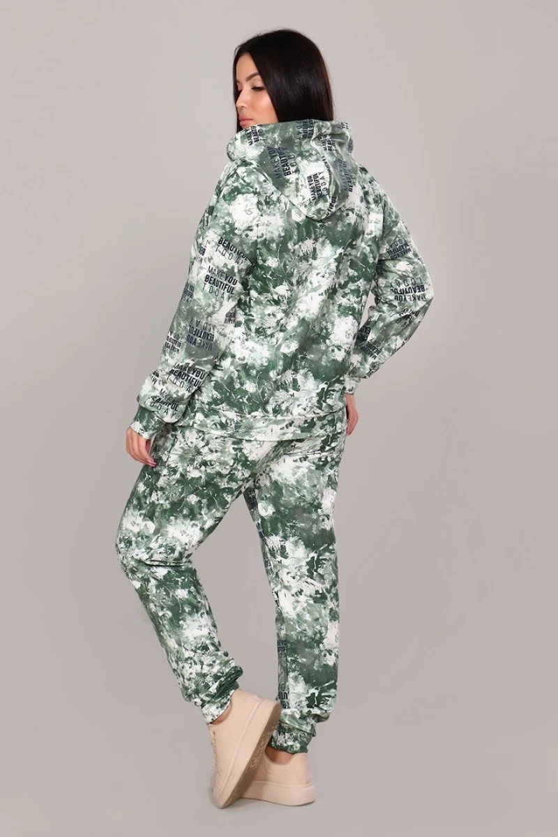 Костюм с модным принтом тай-дай - the Storm - 608 - хаки