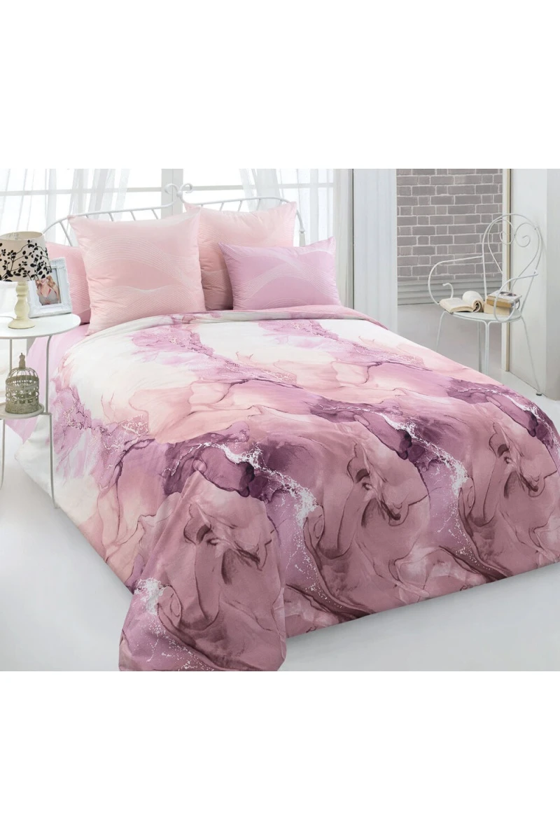 Простыня "ТД" перкаль "Игра воображения 2" арт. 208722 розовый тип 2