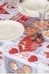 Скатерть рогожка "Диз" Счастливого Рождества