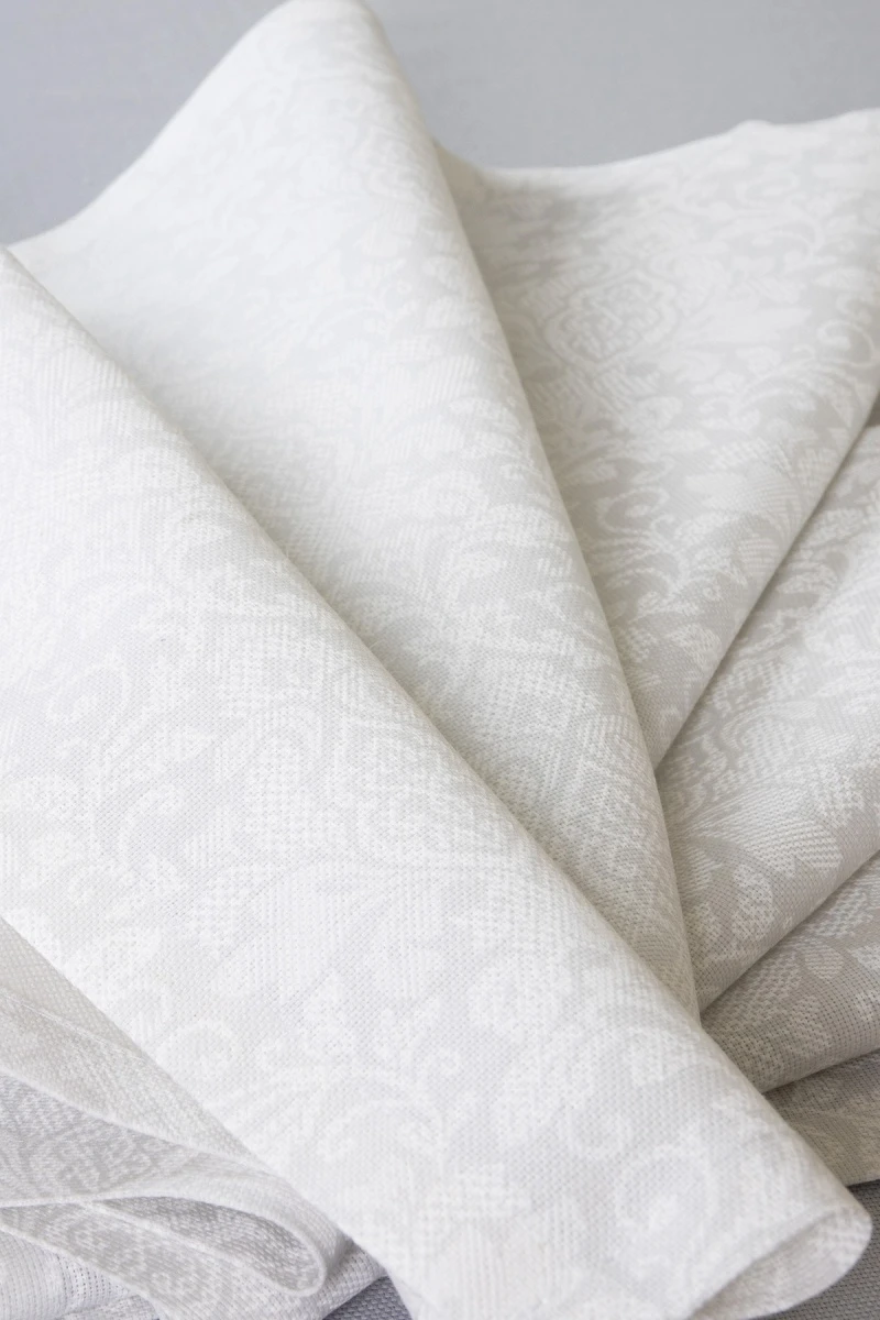 Дорожка из рогожки "Диз" Белое кружево