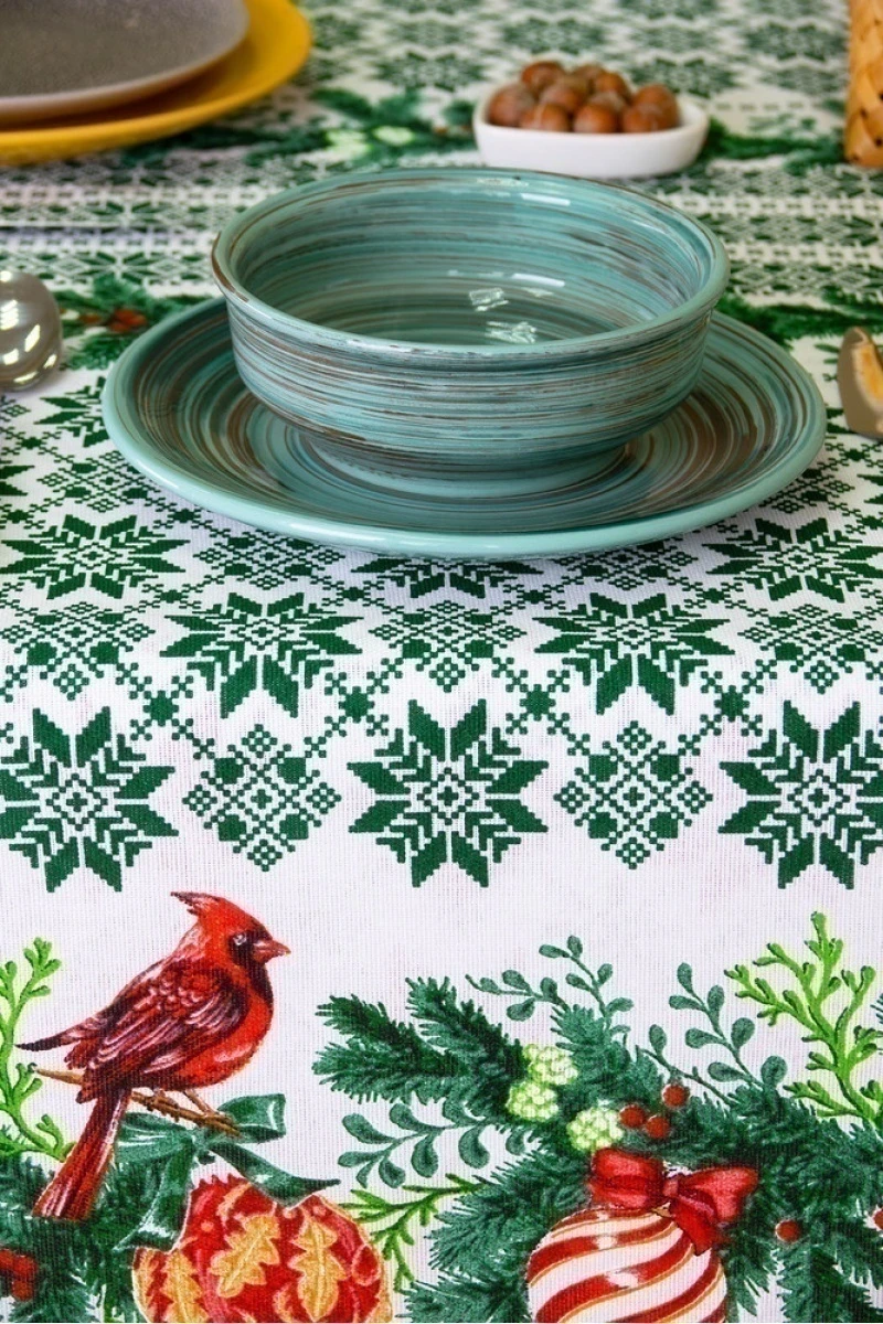 Дорожка из рогожки "Пром" Маленькая Колибри (зеленый)