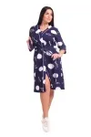 Комплект тройка (халат+топ+шорты) - Миша - 515 - синий
