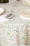 Скатерть круглая полулен "ГОС" Россыпь ромашек (145х145 см)