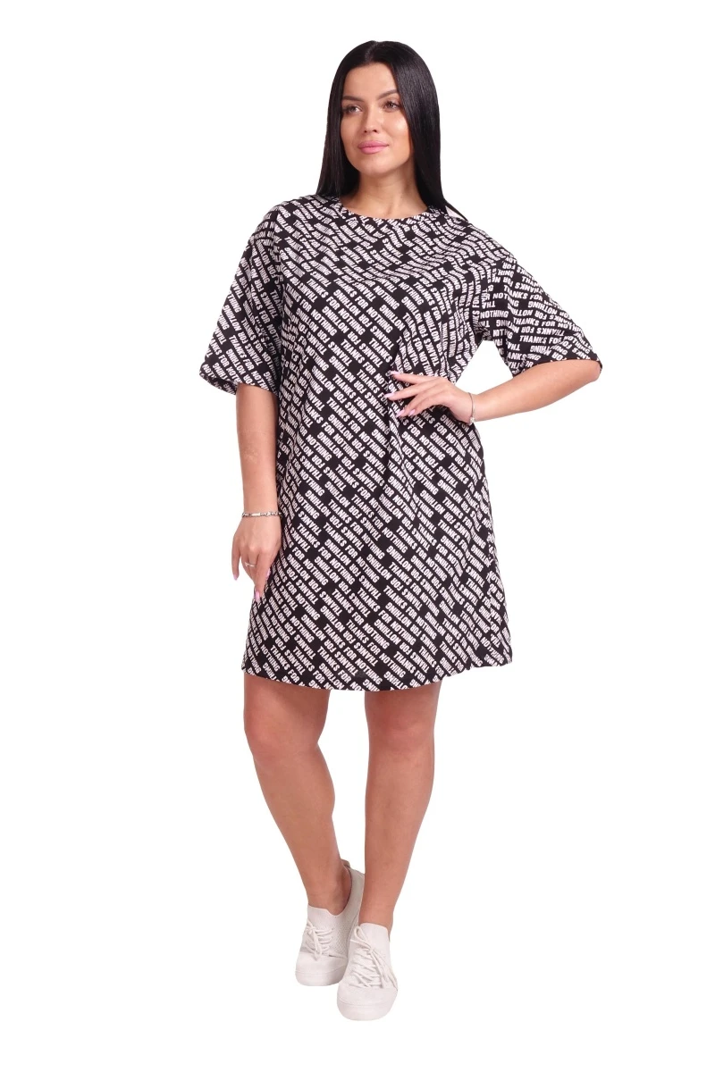 Туника "Аризона" черный, трикотаж