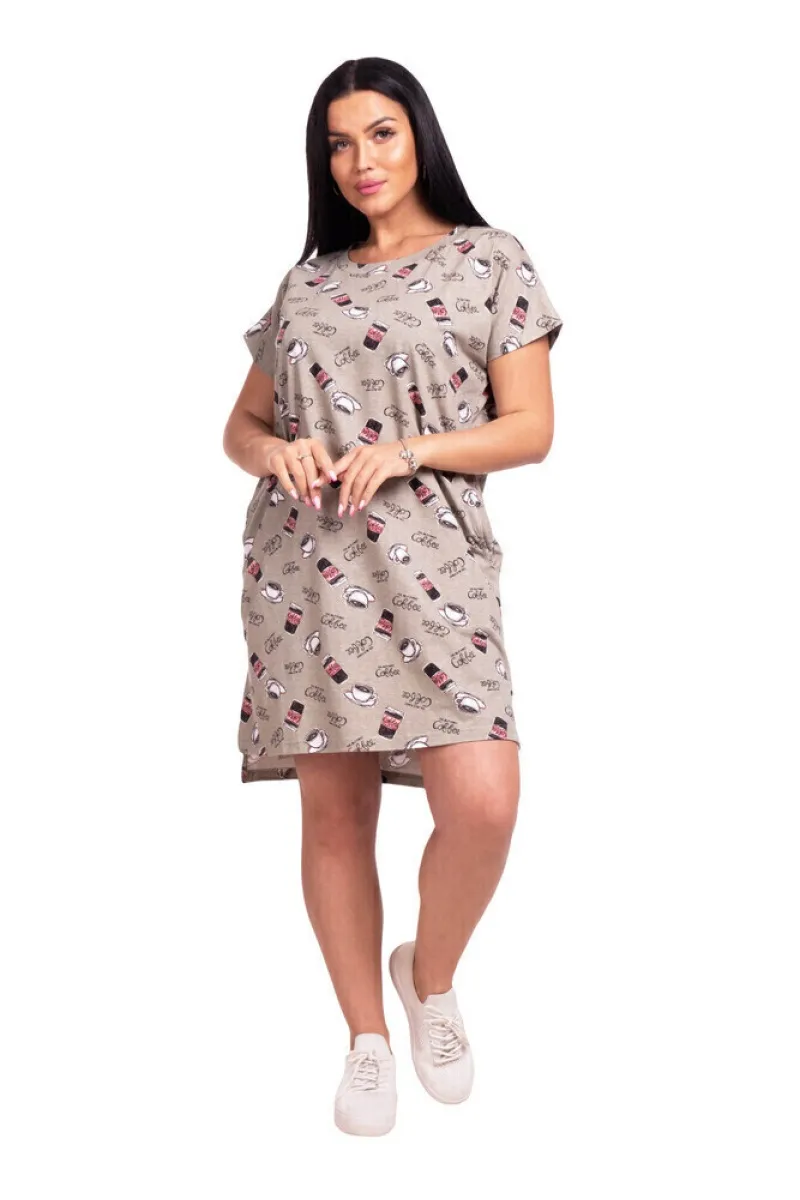 Туника "Блеск" кофе, трикотаж