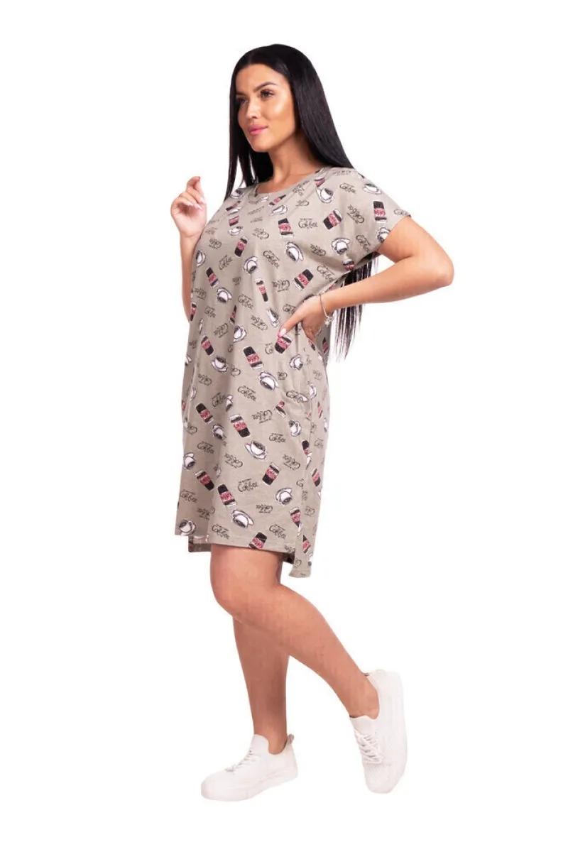 Туника "Блеск" кофе, трикотаж