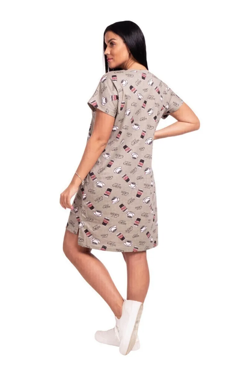 Туника "Блеск" кофе, трикотаж