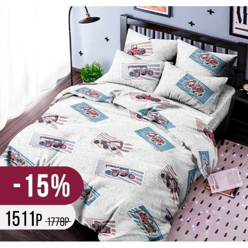 КПБ Кр. Талка поплин "Техника" р. 2.0 сп. арт. 9371-1