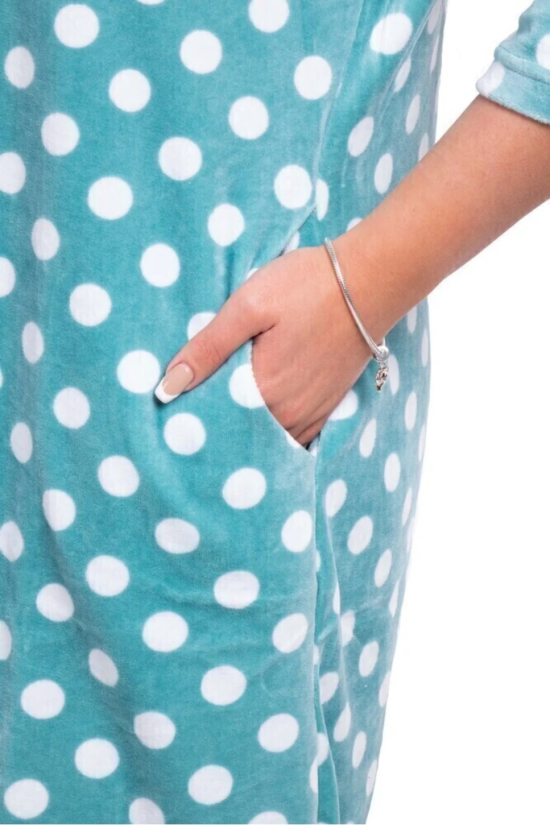 Велюровый женский халат Б72Г