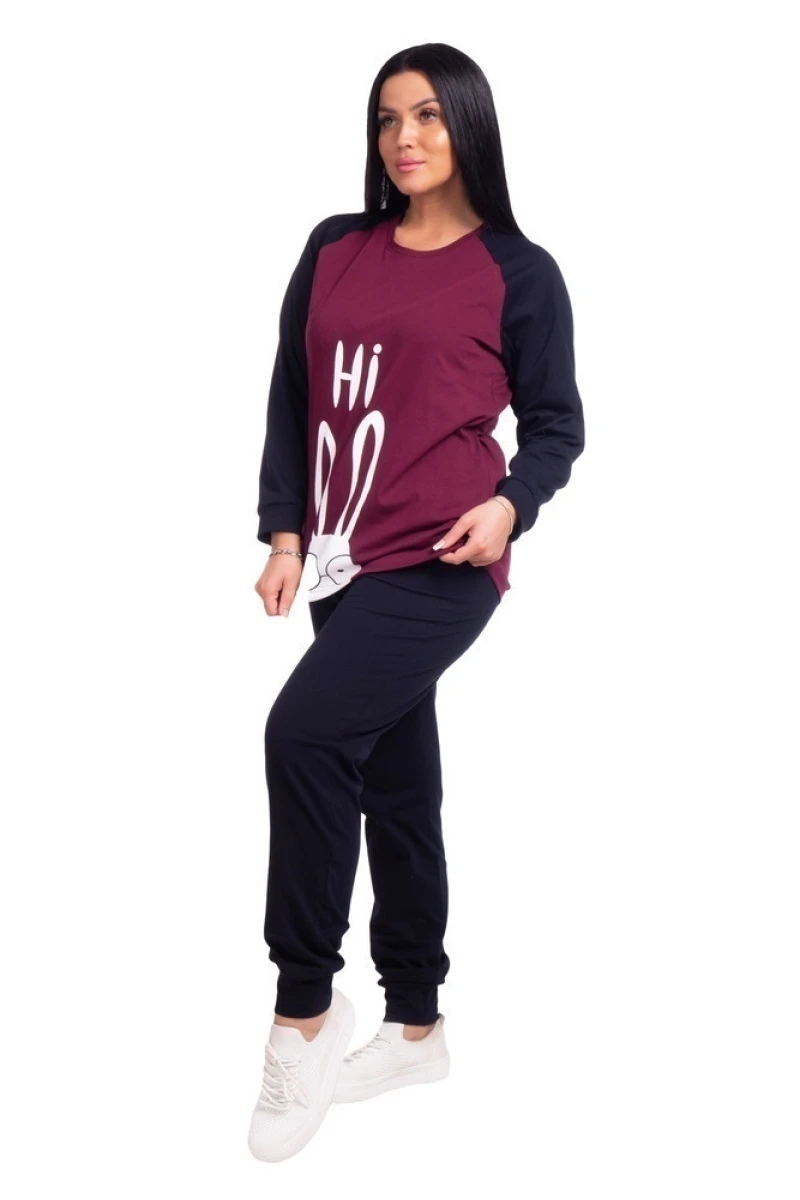 Костюм женский - Hi - 386 - т. синий с бордо