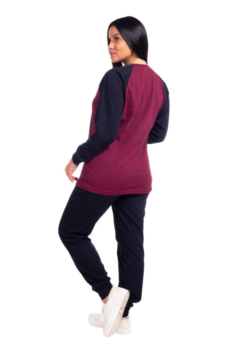 Костюм женский - Hi - 386 - т. синий с бордо