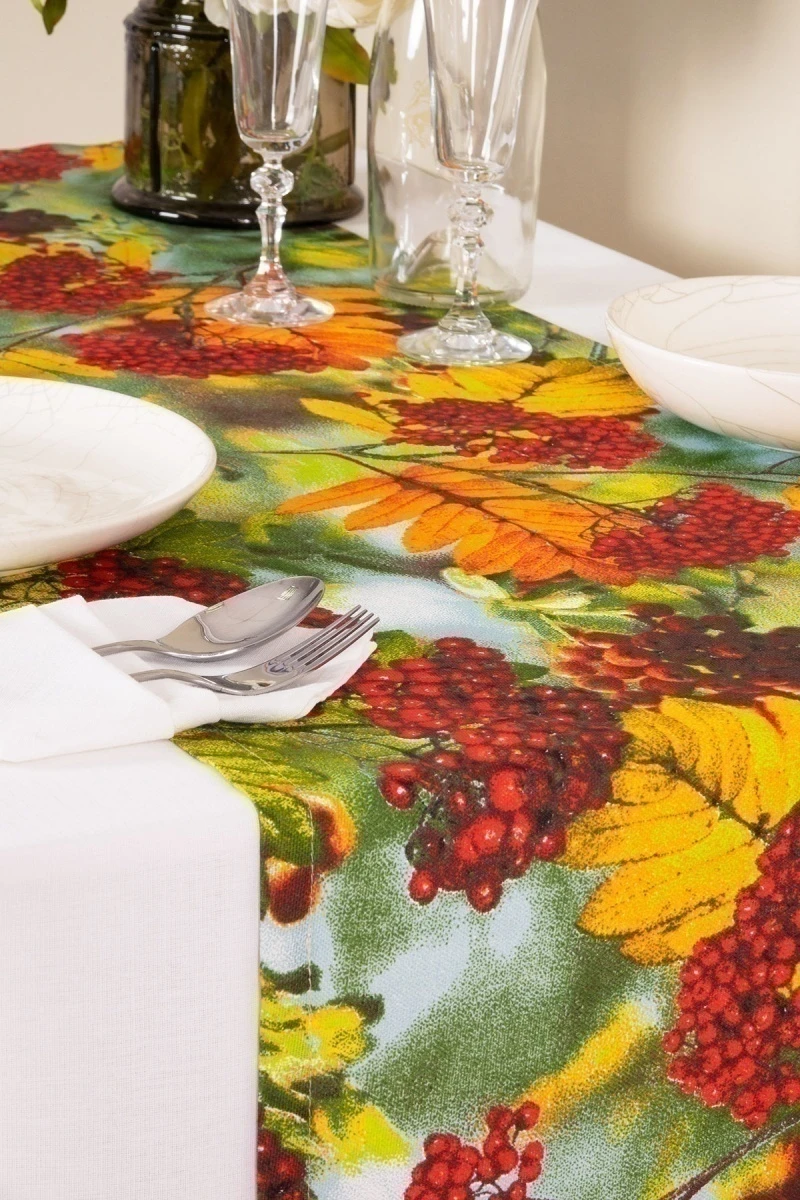 Дорожка из рогожки "Талка" Рябина