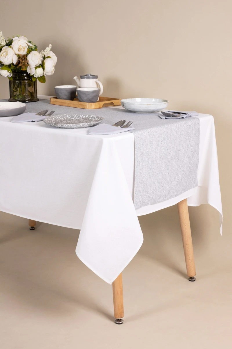 Дорожка из рогожки "Диз" Штрихи графита