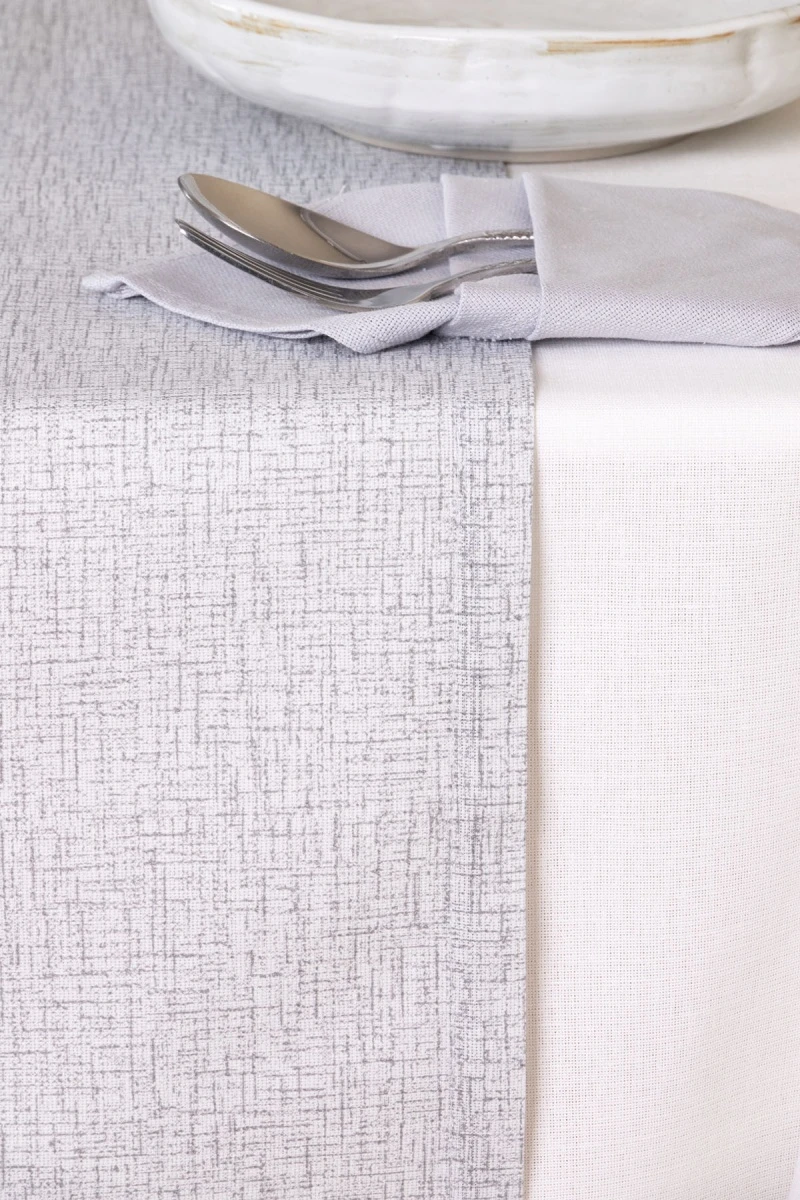 Дорожка из рогожки "Диз" Штрихи графита