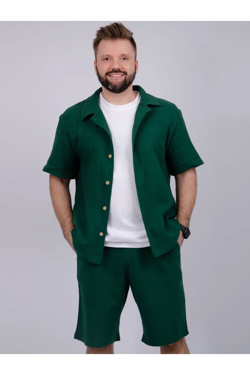 Костюм "Мэтью 2" зелёный, муслин