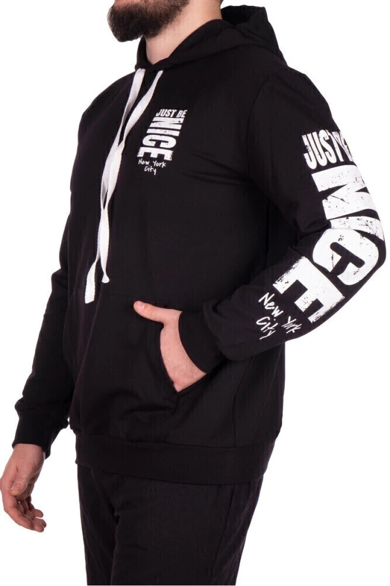 Черная мужская толстовка АСП58