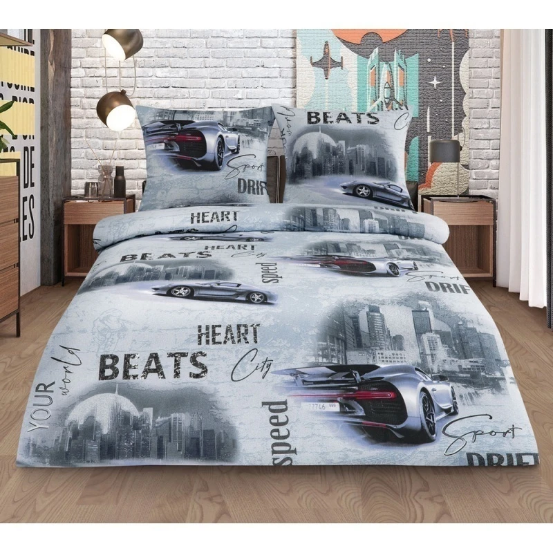 Постельное белье яселька "МИЛАН" бязь "Адреналин" арт. 12350/1