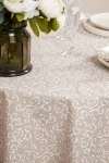 Скатерть круглая полулен "ГОС" Барокко (145х145 см)