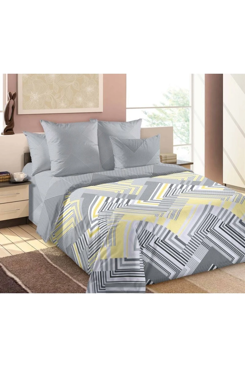 Пододеяльник "ТД" перкаль "Тобиас 1" арт. 660061 серый тип 1