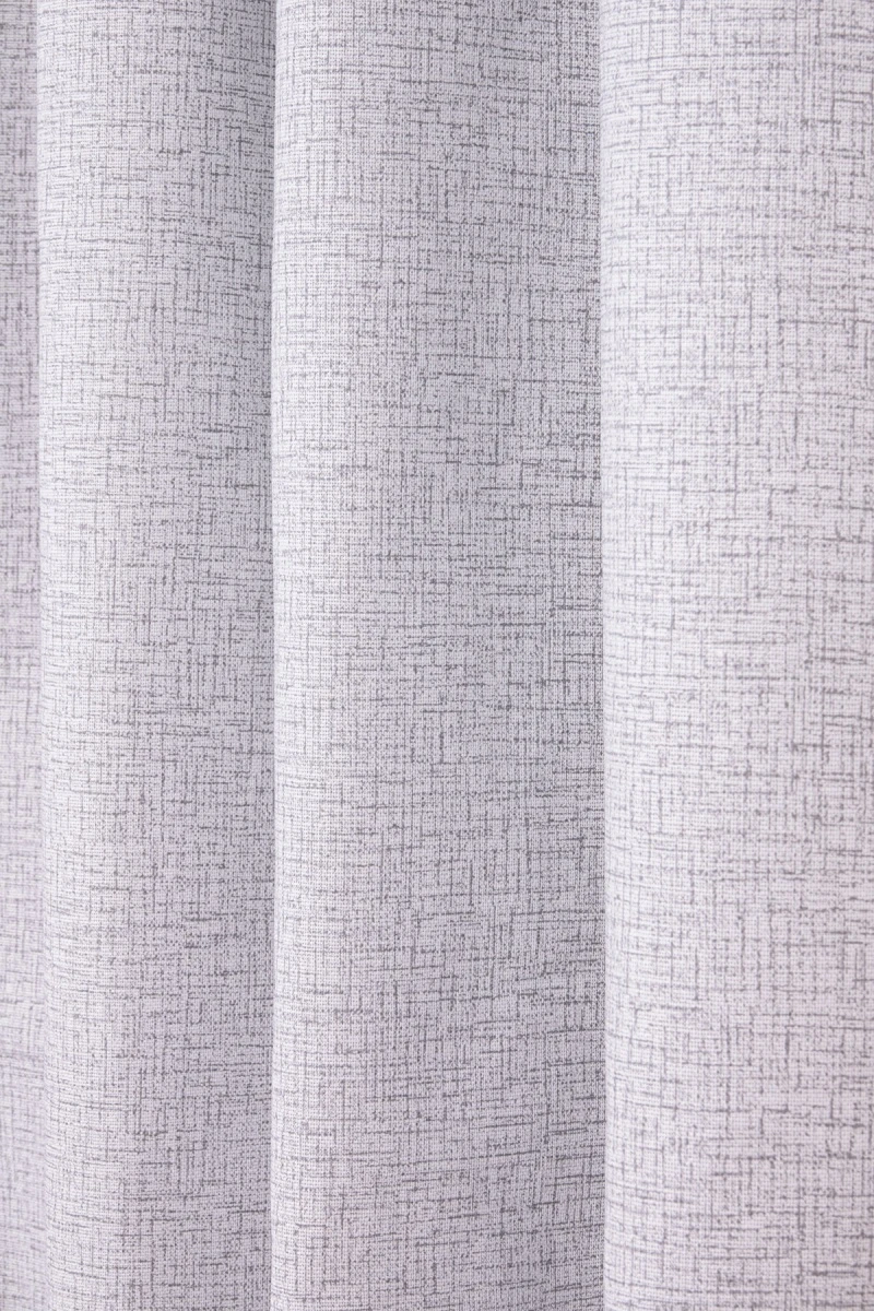 Комплект штор из рогожки "Диз" Штрихи графита