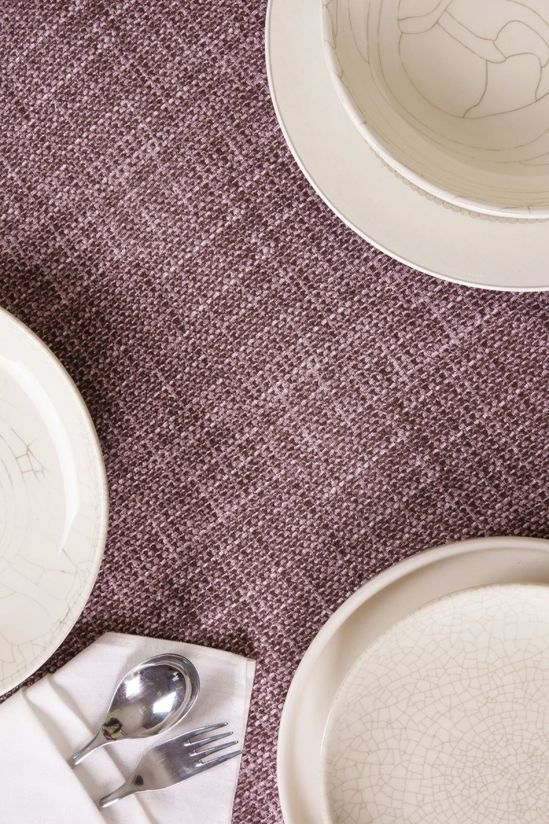 Скатерть рогожка "ХБК" Холщовая (каштан)