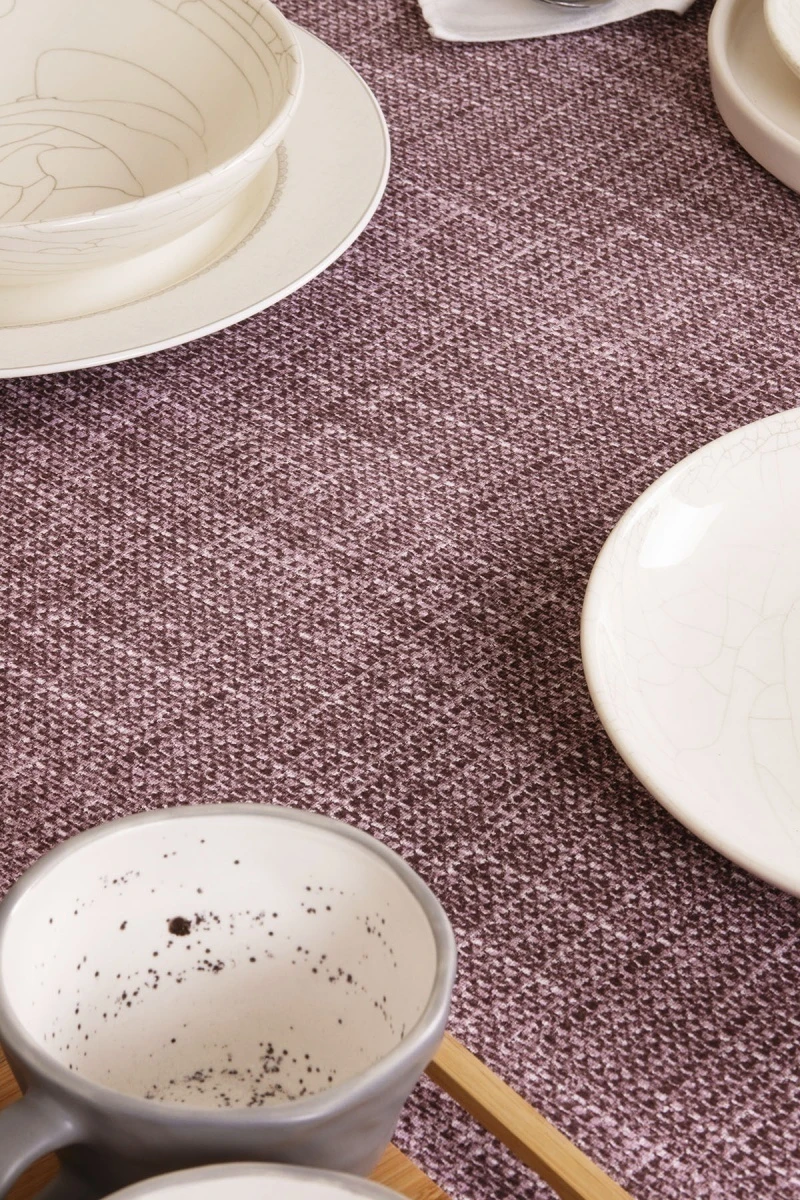 Скатерть рогожка "ХБК" Холщовая (каштан)